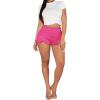 image:imageGORGLITTER Womens Crochet Shorts Ruffle Bloomer Beach Summer Cute Y2k Elastic Waist Frilly Mini Micro Knit ShortsHot Pink