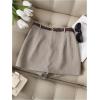 image:imageGORGLITTER Womens Dressy Skorts Shorts Skirt Casual Business Work Office Wrap Striped High Waisted Going Out OutfitsKhaki