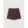 image:imageGORGLITTER Womens Dressy Split Shorts Skorts High Waisted Business Office Mini Skirt with Built in ShortsBrown