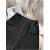 image:imageGORGLITTER Womens Lace Dressy Shorts High Waisted Business Casual Wide Leg Dress ShortsBlack