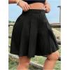 image:imageGORGLITTER Womens Plus Size Dressy Shorts Casual Elastic High Waist Wide Leg Business Casual Work Tailored ShortsBlack