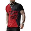 image:imageGORGLITTER Mens Designer Graphic TShirt Crewneck Short Sleeve Drippy Tee TopBlack and Red a