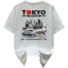 image:imageGORGLITTER Mens Graphic Japanese Print Short Sleeve Tee Tops Y2K Casual Round Neck T Shirts StreetwearWhite Car