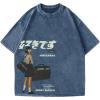 image:imageGORGLITTER Mens Japanese Graphic Tees Hipster Short Sleeve Harajuku Top TshirtBlue