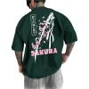 Dark Green Sword & Cherry Blossom