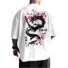 White Dragon & Cherry Blossom