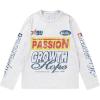 image:imageGORGLITTER Mens Y2k Graphic Shirts Streetwear Oversized Long Sleeve Crewneck Vintage Tee TopsWhite