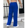 image:imageGORGLITTER Mens Baggy Wide Leg Sweatpants Y2K Striped Side Drawstring Waist Barrel Track Pants with PocketsBlue