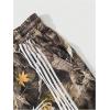 image:imageGORGLITTER Mens Baggy Wide Leg Sweatpants Y2K Striped Side Drawstring Waist Barrel Track Pants with PocketsCamo Green and White