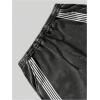 image:imageGORGLITTER Mens Baggy Wide Leg Sweatpants Y2K Striped Side Drawstring Waist Barrel Track Pants with PocketsGrunge Black