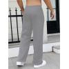 image:imageGORGLITTER Mens Baggy Wide Leg Sweatpants Y2K Striped Side Drawstring Waist Barrel Track Pants with PocketsLight Grey