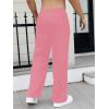 image:imageGORGLITTER Mens Baggy Wide Leg Sweatpants Y2K Striped Side Drawstring Waist Barrel Track Pants with PocketsPink