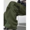 image:imageGORGLITTER Mens Cargo Baggy Sweatpants Drawstring Elastic Waist Wide Leg SweatpantsArmy Green