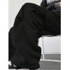 image:imageGORGLITTER Mens Cargo Baggy Sweatpants Drawstring Elastic Waist Wide Leg SweatpantsBlack