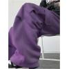 image:imageGORGLITTER Mens Cargo Baggy Sweatpants Drawstring Elastic Waist Wide Leg SweatpantsPurple