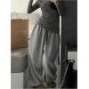 image:imageGORGLITTER Womens Baggy Sweatpants Y2K Drawstring High Waisted Loose Long Pants with PocketsGrey