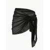 image:imageGORGLITTER Womens Beach Sarong Wraps Cover Up Skirts Swimsuit One Piece Mesh Sheer Coverups Bathing Suit BeachwearBlack