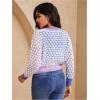image:imageGORGLITTER Womens Button Up Colorful Cropped Cardigan Fall Clothes Cute Trendy 2025 Knit Tweed Sweater JacketBlue Multi a