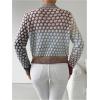 image:imageGORGLITTER Womens Button Up Colorful Cropped Cardigan Fall Clothes Cute Trendy 2025 Knit Tweed Sweater JacketMulticolor Purple B