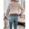 image:imageGORGLITTER Womens Button Up Colorful Cropped Cardigan Fall Clothes Cute Trendy 2025 Knit Tweed Sweater JacketMulticolored