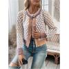 image:imageGORGLITTER Womens Button Up Colorful Cropped Cardigan Fall Clothes Cute Trendy 2025 Knit Tweed Sweater JacketMulticolored
