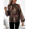 image:imageGORGLITTER Womens Cold One Shoulder Party Tops Blouse Dressy Casual Long Sleeve Work Going Out Concert Tops ShirtBrown