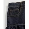 image:imageGORGLITTER Womens Denim Jean Skirts Y2k Western Pleated High Waisted Ruffle Short A Line Mini Skirts Going Out OutfitsDark Wash