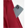 image:imageGORGLITTER Womens Dress Belt Pleated Maxi Skirt High Waisted A Line Flowy Long Skirts with PocketRed