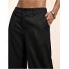 image:imageGORGLITTER Womens Dress Pants Low Rise Wide Leg Trousers Business Casual Work Dressy Low Waisted Straight Slacks PantsBlack