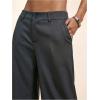 image:imageGORGLITTER Womens Dress Pants Low Rise Wide Leg Trousers Business Casual Work Dressy Low Waisted Straight Slacks PantsGrey