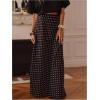 image:imageGORGLITTER Womens Elegant Long Maxi Skirt Polka Dots High Waisted Party Vintage Going Out Outfits Old Money ClothesBrown