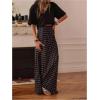 image:imageGORGLITTER Womens Elegant Long Maxi Skirt Polka Dots High Waisted Party Vintage Going Out Outfits Old Money ClothesBrown