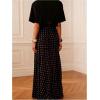 image:imageGORGLITTER Womens Elegant Long Maxi Skirt Polka Dots High Waisted Party Vintage Going Out Outfits Old Money ClothesBrown