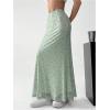 image:imageGORGLITTER Womens Floral Flowy Maxi Skirt Low Waisted A Line Mesh Long Skirts Summer OutfitsMint Green