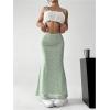 image:imageGORGLITTER Womens Floral Flowy Maxi Skirt Low Waisted A Line Mesh Long Skirts Summer OutfitsMint Green