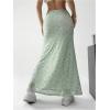image:imageGORGLITTER Womens Floral Flowy Maxi Skirt Low Waisted A Line Mesh Long Skirts Summer OutfitsMint Green