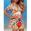 image:imageGORGLITTER Womens Floral Tropical Sun Dress Boho Swimsuit Coverup Bikini Bathing Suit Beach Cover Ups Resort OutfitsMulticolor