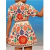 image:imageGORGLITTER Womens Floral Tropical Sun Dress Boho Swimsuit Coverup Bikini Bathing Suit Beach Cover Ups Resort OutfitsMulticolor