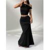 image:imageGORGLITTER Womens High Waisted Bodycon Maxi Skirt Flowy Elegant Cocktail Long Skirts