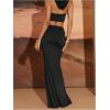 image:imageGORGLITTER Womens High Waisted Bodycon Maxi Skirt Flowy Pencil Long Fishtail Floor Length Skirts Going Out OutfitsBlack