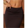 image:imageGORGLITTER Womens High Waisted Bodycon Maxi Skirt Flowy Pencil Long Fishtail Floor Length Skirts Going Out OutfitsChocolate Brown