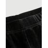 image:imageGORGLITTER Womens Lace Gothic Pants Y2K Fall Velvet Goth Bell Bottom Festival Halloween Renaissance Rave Flare PantsBlack