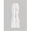 image:imageGORGLITTER Womens Lace Gothic Pants Y2K Fall Velvet Goth Bell Bottom Festival Halloween Renaissance Rave Flare PantsWhite