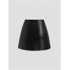 image:imageGORGLITTER Womens Leather Mini Skirt Ruched Split Hem High Waisted Hip Wrap Party Club Bodycon SkirtsBlack