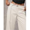 image:imageGORGLITTER Womens Low Rise Going Out Formal Dress Pants Wide Leg Work Slacks Pants Business Casual Outfits TrousersBeige