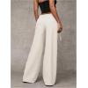 image:imageGORGLITTER Womens Low Rise Going Out Formal Dress Pants Wide Leg Work Slacks Pants Business Casual Outfits TrousersBeige