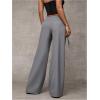image:imageGORGLITTER Womens Low Rise Going Out Formal Dress Pants Wide Leg Work Slacks Pants Business Casual Outfits TrousersGrey