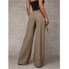 image:imageGORGLITTER Womens Low Rise Going Out Formal Dress Pants Wide Leg Work Slacks Pants Business Casual Outfits TrousersKhaki