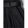 image:imageGORGLITTER Womens Pleated Dress Shorts Dressy Business Casual High Waisted Wide Leg Bermuda Work Formal Tailored ShortsSolid Black