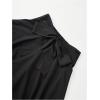 image:imageGORGLITTER Womens Pleated Midi Skirts Bow Fall Casual High Waisted Faldas Belted A Line Work Flowy Skirts Office 2025Black